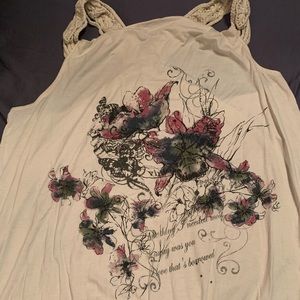 Plus size cream Lane Bryant tank racerback 22/24